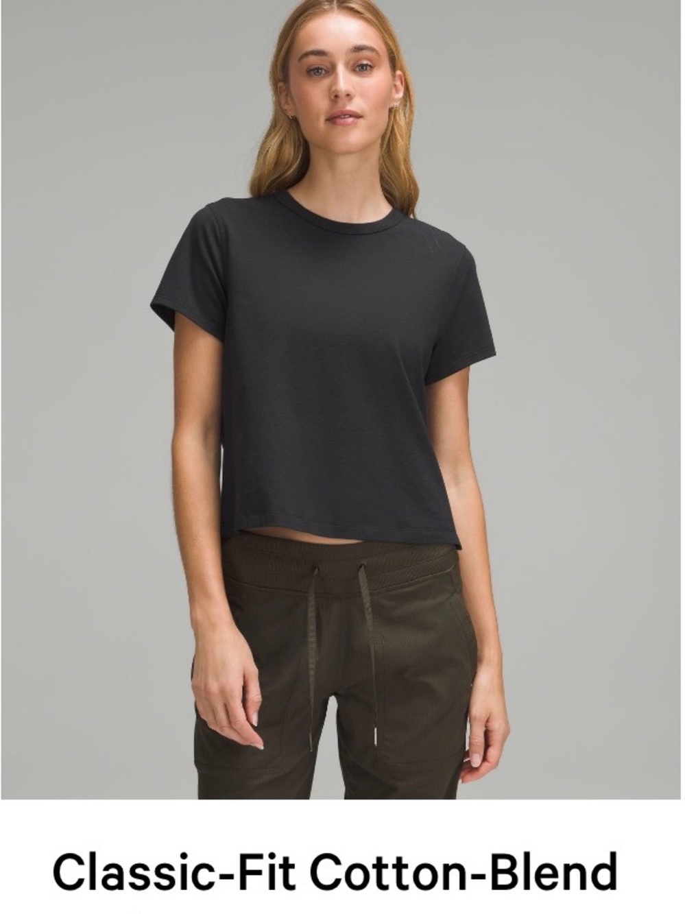 LuLuLemon Classic fit cotton blend tshirt